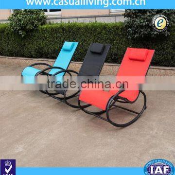 Rocking aluminum garden beach lounge chair