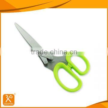 FDA stainless steel vegetables cutting five blades herb scissors