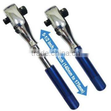 1/4" Dr. x 3/8" Dr. Dual Drive Telescopic Reversible Ratchet photo-2