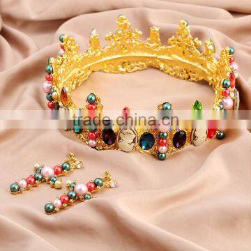 Hot Selling Bridal Jewelry Pageant Rhinestone Big Fashion Crown For Sale photo-4