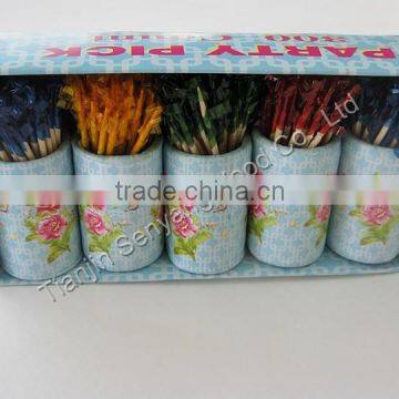 High Quality Mint Paper Wrapped Party Toothpicks photo-3