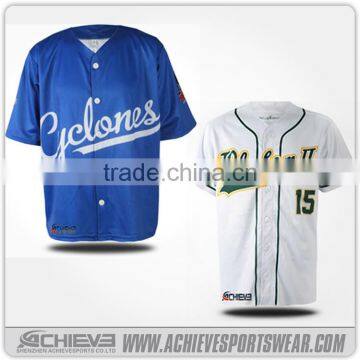 2017 custom baseball jersey sublimated wholesale blank baseball jersey