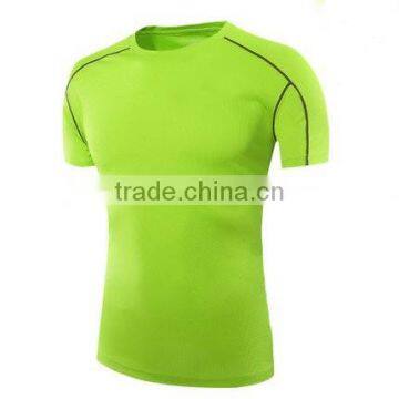100% Polyester Men Fake V-neck Cycling Gym T-shirt Custom Dry Fit T-shirt photo-6
