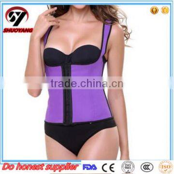 Shuoyang Wholesale Black 9 Steel Boned Waist Trainer Latex Corset SY-W003 photo-4