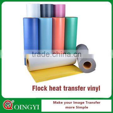 High Quality Flock Heat Transfer Vinyl for textile