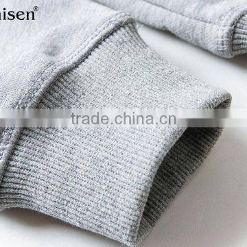 Apparel Manufacturer Long Sleeves Crew Neck Pullovers Cvc Fleece Men's Sweatshirts photo-2