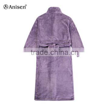 Best Quality Heavyweight Purple Winter Men Sleepwear photo-2