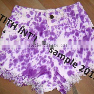 Studded Denim Shorts photo-6