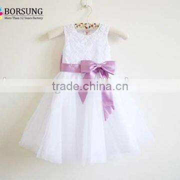 Latest Children Wedding dresses Frocks Birthday Lace and tulle Long Flower Girl Dresses