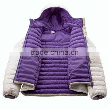 Women Outdoor Blank Hooded Varsity Jacket Quilted Down Jacket for Winters photo-6
