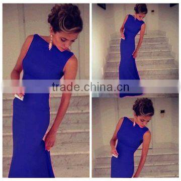 2016 Wholesale Price Fashion Red Night Evening Dress Sleeveless Long Maxi Lady Spring Summer photo-5