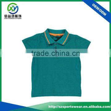 OEM Custom Uniform Kids Polyester Knit Collar Sport Polo Shirt Wholesale photo-3