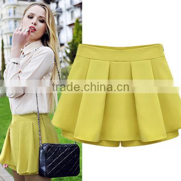 Latest fashion 100% polyester ladies short skirt