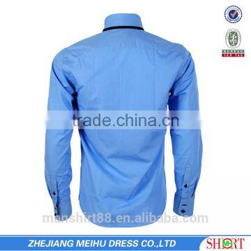 Cotton Fabric Shirt Double Collar Wedding Dress Latest Dress Shirt New Designs photo-6