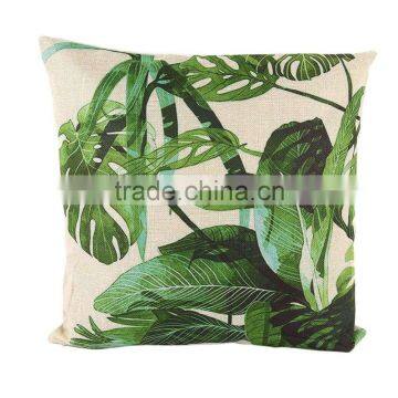 9 Types High Quality Beautiful Tropical Plants Floral Printed Cotton Linen Pillow Cover Home Chair Cushion Decorative Cover photo-5