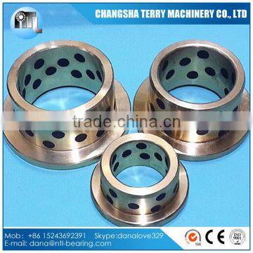 High quality Flanged Graphite bronze bushing bearing