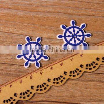 Precision Navigation Series Wood Buttons Coloured Drawing or Pattern