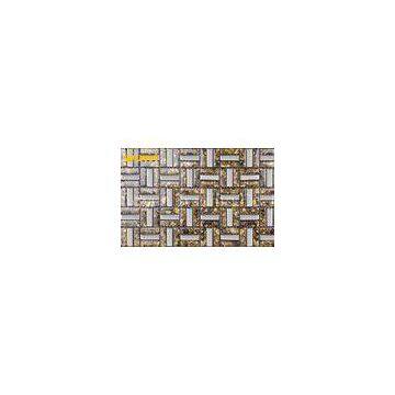 low temperature resistant Bathroom Mosaic Tiles , Glass Mosaic Floor Tile