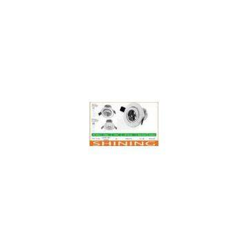 7W 38 degree Focusable LED Light 220V 50Hz / 60Hz Recessed Mounted