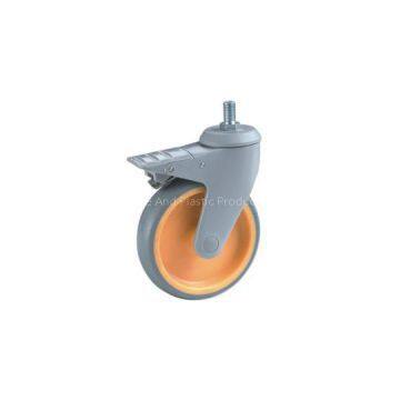 medical caster wheels with screw stem