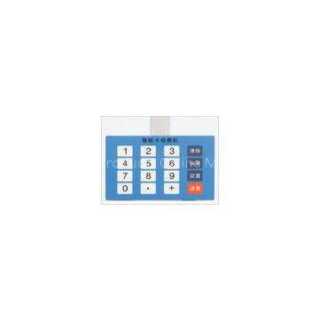 16 keys LED Tactile Membrane Switch Keypads For Control Board , Silk screen Printed