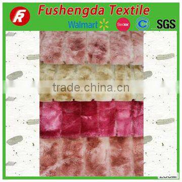 100% polyester home textile material fabric for blanket