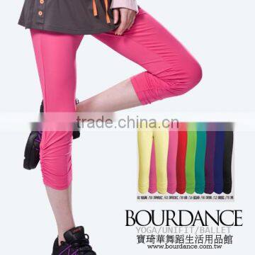 Coolmax girl colorful dance capri tights