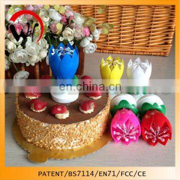 flower music party birthday candles