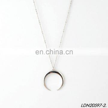 Dainty Simply Crescent Pendant Necklace