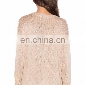 New Model Latest Designs Hand Knitted Woman Sweater photo-4