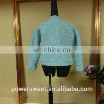 Powersweet 2014 Aate Hot Sale Long Sleeve Ladies Woolen Jacket