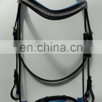 FANCY LEATHER SNAFFLE BRIDLE. photo-2