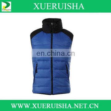 navy blue down vest for male in autumn outwear