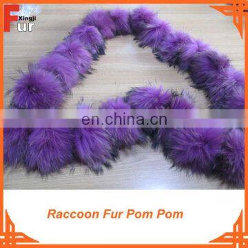 Raccoon Fur Pom Pom For Hats