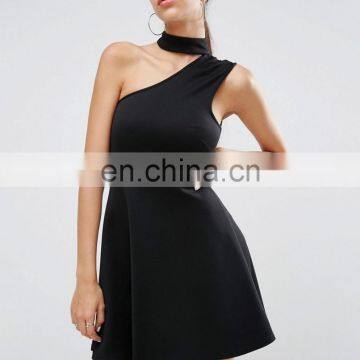 2017 bodycon one shoulder dress high fashion design