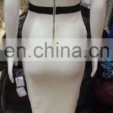 White Affordable Price Summer Bandage Dress High Class Perfect Wonderful Dress for Party photo-3