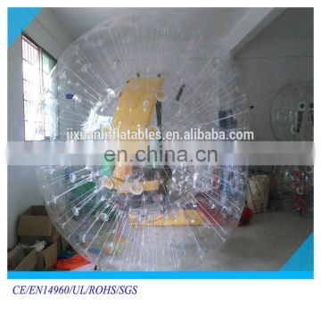 pvc clear zorb ball for climbing ,soccer zorb ball for grass race