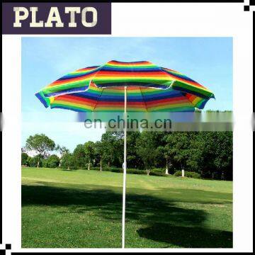 2015 heated outdoor beach umbrella solar, rainbow beach umbrella