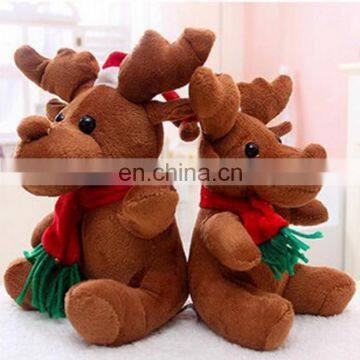 New Plush Toys Christmas Reindeer Stuffed Toys With Scarf photo-3