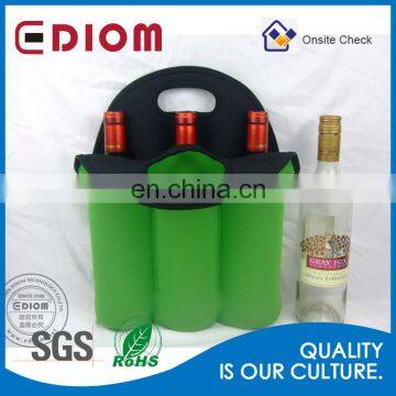 Hot Selling New Arrival 750ml Neoprene Reusable Divided Wine Tote Bag photo-2