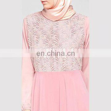 High Quality Chiffon Muslim Dress 2016 Latest Design Women Jubah Abaya Dubai photo-6
