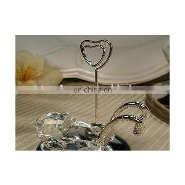 Mini crystal Carriage place card holder