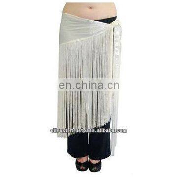 belly dancing rayon chinnette fringe belts