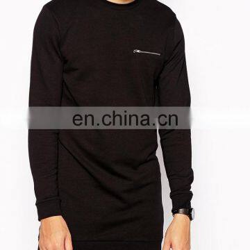 elongated sweatshirts with pocket zipper- high quality elongated sweatshirt -custom elongated sweatshirt with custom printing