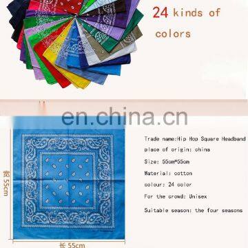Customized Printing 22"x22" Soft 100% Polyester Square Bandana photo-5