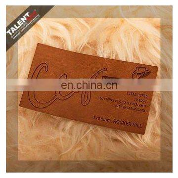 Custom PU Back Patches Denim Leather Label for Jeans Garment photo-6