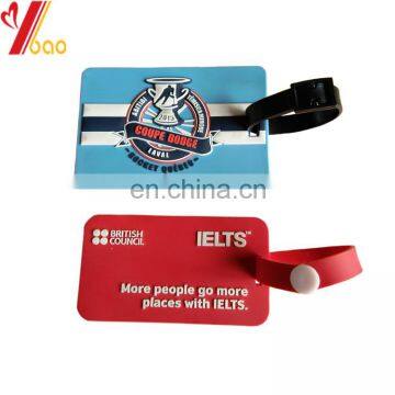 Travel Plastic Cute Silicone Label Id luggage Tag, personalized PVC name tag