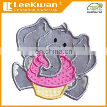 Embroidery Elephant Patch Applique, Elephant Embroidery Design, 3D Elephant Embroidery Patch photo-2