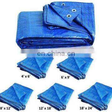 custom size PE tarp Outdoor Durable Polyethylene Woven Fabric Tarpaulin