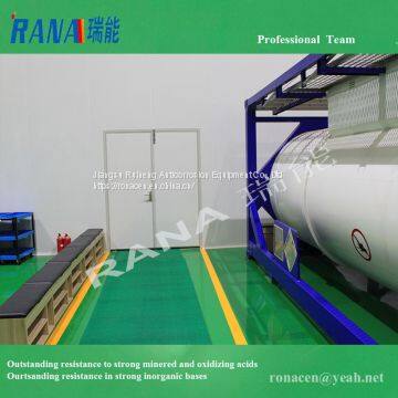 Factory directly offer Ultra-clean 20 feet ISO tank steel lining PTFE/ PFA/ ETFE anticorrosive equipment with long Service life 15-20 years Industrial Chemical storage Tank movable portable container and pressure vessel